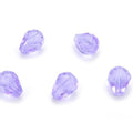 24pcs Adabele Austrian 8mm Faceted Teardrop Loose Crystal Beads Light Violet Compatible with 5500 Swarovski Crystals Preciosa SST-804 - color: Light Violet, size: 8mm x 6mm - 24pcs
