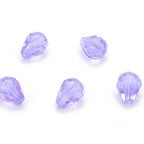 24pcs Adabele Austrian 8mm Faceted Teardrop Loose Crystal Beads Light Violet Compatible with 5500 Swarovski Crystals Preciosa SST-804 - color: Light Violet, size: 8mm x 6mm - 24pcs