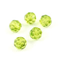 100pcs Adabele Austrian 4mm (0.16 Inch) Small Faceted Loose Round Crystal Beads Light Olivine Green Compatible with 5000 Swarovski Crystals Preciosa SS2R-417 - color: Light Olivine Green, size: 4mm Small (100pcs)