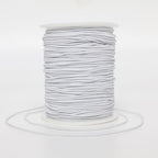 LUSTEMBER Elastic String for Bracelets, 1 mm x 110 Yards Sturdy Stretchy Elastic Cord for Jewelry Making, Necklaces, Beading - White - size: White