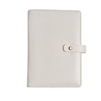 Women’s Travel Jewelry Case - Jewelry Boxes PU Leather Ring Binder Organizer with Zipper Velvet Jewelry Pouches Bags - Cream White - color: Flatpattern_cream White