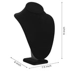 Novel Box Black Velvet Stand Jewelry Necklace Display 7.5x4x11 Inches - Freestanding Travel Necklace Holder Stand - Necklace Mannequin Organizer Stands - Necklace Displays Large - color: Black Velvet, size: Large
