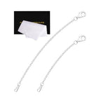 Necklace Extender Silver Durable Necklace Extenders, 925 Sterling Silver Chain for Bracelet Anklet, 2 Piece Set 2" 3" Inches - color: Silver, size: 2 3 inch