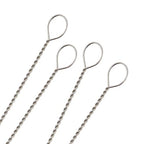 The Beadsmith Twisted Beading Needles - 2.5" (6.35 cm) Collapsible Eye Beading Needle, Fine (0.24 mm Diameter), Stainless Steel Flexible Wire for Stringing, Jewelry Making, Pack of 50 - style: Fine