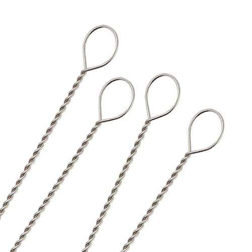 The Beadsmith Twisted Beading Needles - 2.5" (6.35 cm) Collapsible Eye Beading Needle, Fine (0.24 mm Diameter), Stainless Steel Flexible Wire for Stringing, Jewelry Making, Pack of 50 - style: Fine