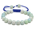 ANAYA AGATE Energy Protection Crystal Handmade Adjustable Bead Bracelet Perfect for Men, Women’s Christmas Gift - Gemstone Healing Stretch Bracelet Pulsera Para Hombre Mujer Stocking Stuffer - color: Amazonite