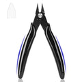 5 Inch Flush Cutters, 1 Pack Micro Wire Cutters, Sharp Zip Tie Cutter, Precision Wire Cutters for Crafting, Jewelry Making, Plastic Models, 3D Print, Electronics, Floral - color: Black ( 1 Pack )