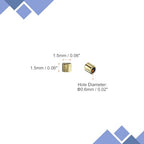 uxcell 1400Pcs Glass Bugle Beads, 1.5x1.5mm Tube Mini Loose Glass Seed Spacer Bead for DIY Earrings Necklaces Bracelets Jewelry Making (Electroplating Bronze) - color: Electroplating Bronze, size: 1.5x1.5mm