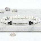 INSYOHO Dont Let the Hard Days Win Bracelet – Inspirational Healing Crystal Bracelet for Women & Men, Agate & Amethyst Beaded Adjustable, Motivational Gift for Stress Relief & Positivity - color: White turquoise