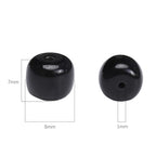 BEADIA Natural Black Onyx Flat Cut Round Drum Stone 8mmx7mm Loose Semi Gemstone Beads for Jewelry Making 38cm - color: Black Onyx