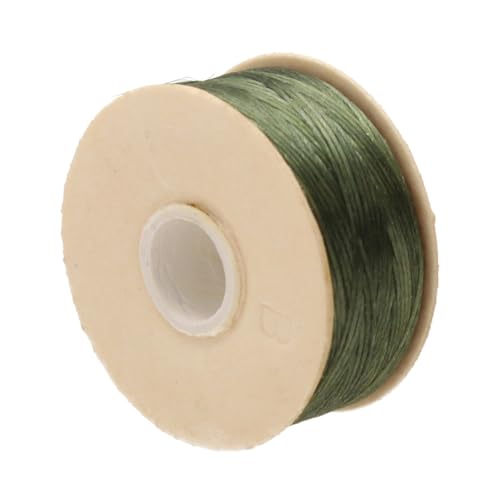 The Beadsmith Nymo Thread – 10-Pack Olive Color – Size D, .30mm Diameter, 64 Yard/58.5 Meter Spool – Made of Nylon – Bead Embroidery & Weaving, Off Loom & Loom Work and DIY Craft Projects - size: Size D, 64 Yards, style: Olive