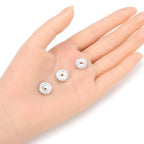 100pcs Adabele Grade A 12mm Crystal Rhinestone Rondelle Loose Beads (Clear Crystal) Sterling Silver Plated Spacer for DIY Craft Jewelry Making CF1-1201 - color: Clear, size: 12mm (100pcs)