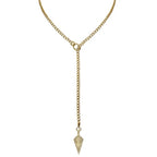 18K Gold Plated Knight's Shield Slip Chain for Women - color: 18KGold-Plated, size: 27''