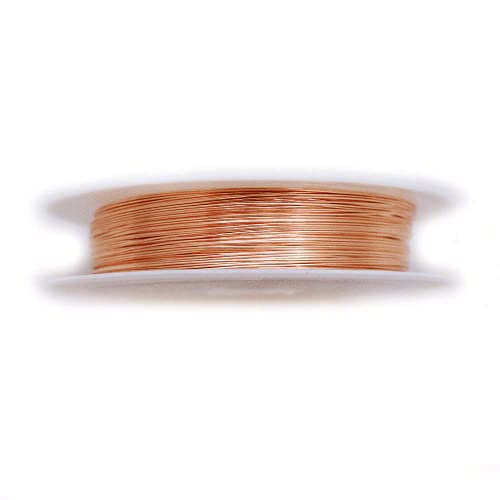 21 Gauge, 99.9% Pure Copper Wire (Round) Dead Soft CDA #110 Made in USA - 1 Ounce (24FT) by CRAFT WIRE - size: 21 Gauge, style: 1 Ounce