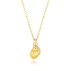 Natural Seashell Shell Scallop Pendant Choker Necklace Adjustable 18K Gold Plated Cable Chain Handmade Jewelry for Women Girls - style: Gold Conch