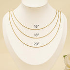 SMYHTGLIF 12 Pack Gold Box Necklace Chain Bulk Stainless Steel Craft Women and Men Necklace Chain for Jewelry Making - color: Gold Box, size: 18 inches