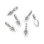 200pcs 21mm Glue On Jewelry Bail Pendant Clasp Antique Silver 12mm (0.5 Inch) Teardrop Flat Pad Base Bulk for DIY Craft Jewelry Making MC-P1 - color: Antique silver, size: 21mm (0.83")/Teardrop- 200pcs
