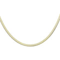 HARFINGTON Herringbone Necklaces Stainless Steel Snake Chain Necklace Adjustable Flat Chain for Women Jewelry Gift - color: Gold, size: 16" x 0.2"