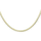 HARFINGTON Herringbone Necklaces Stainless Steel Snake Chain Necklace Adjustable Flat Chain for Women Jewelry Gift - color: Gold, size: 16" x 0.2"
