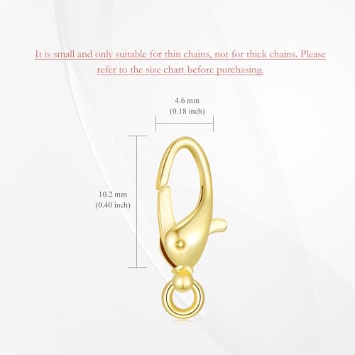 14K Gold Jewelry Clasp Necklace Extender Clasp Bracelet Extension Connector for DIY Necklace Bracelet Anklet Jewelry Making (Style 12) - size: Style 12-Yellow