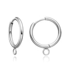 20pcs Adabele 316 Grade Surgical Stainless Steel Hypoallergenic 20mm Round Hoop Huggie Earring Hooks Open Ring (Strong 2mm Wire Gauge) Earrings Jewelry Making SEF21-3 - size: 20mm huggie (2mm wire gauge)