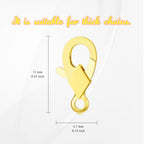 14K Yellow Gold Jewelry Clasp Necklace Extender Clasp Bracelet Extension Connector for DIY Necklace Bracelet Anklet Jewelry Making, 14K Gold Clasp for DIY Jewelry Making (Style 8) - style: Style 8