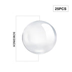 Clear Glass Cabochon 2Inch Round Dome Cabochons 25PCS Transparent Glass Cabochons with Flat Backs Glass Dome for DIY Crafts Photo Pendant Jewelry Making(50MM,25PCS) - size: 50MM,25PCS