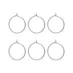 6pcs 20G Pure Titanium Earring Hoops DIY Beaded Earrings Findings Components for Jewelry Making 20mm, Hypoallergenic Beading Hoop Earring Making Kit - color: 6pcs 20mm Earrings hoop, size: 6PCS