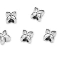 40pcs Four-Leaf Clover Flower Large Hole Loose Beads (4.5mm Hole) Antique Silver Metal Spacer for DIY Craft Jewelry Making MEC-E2 - size: Four-Leaf Flower Bead