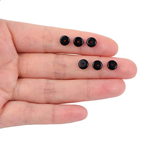 JOE FOREMAN 2x6mm Natural Polished Black Agate Stone Heishi Disc Rondelle Spacer Beads for Jewelry Making Full 15" Strand Energy Stone Healing Power Crystal - color: Black Agate