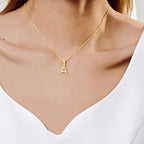 OVRUNS Initial Charm for Women,Letter Bracelet Necklace Charms Alphabet Pendant Charms With Clasp - color: Gold, style: Letter K
