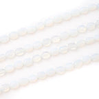 6×8mm Natural Opal Gemstone Loose Beads Flat Oval Healing Crystal Loose Stone Beads for Jewelry Necklace Bracelet Earring Craft - color: Opal