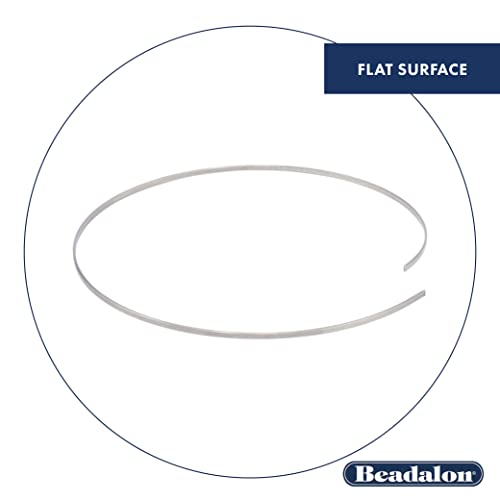 Beadalon Memory Wire, Flat, Ring, Silver Plated, Approx. 33 coils - color: Silver, size: Ring