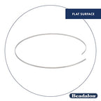 Beadalon Memory Wire, Flat, Large Bracelet, Silver Plated, Approx. 12 coils - color: Silver, size: Bracelet