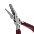 The Beadsmith Half Round/Half Concave Pliers – 6-Inches (152 mm) Jewelry-Making Tool w/Polished Steel Head, PVC Comfort Grip, & Double-Leaf Springs
