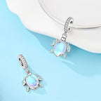 925 sterling silver Bead Charm for Pandora bracelets and Necklaces - Cute Heart Animal Ocean Pendant Bead Charms with Cubic Zirconia Mother's Day Jewelry Making DIY Gifts for Women Wife/Girlfriend - color: Sea Turtle Pendant