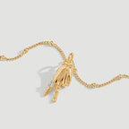 Fettero Dainty Gold Necklace for Women - 14K Gold Plated Hand Pendant Neckalces Gifts for Friends Hand Sign Language Trendy Charm Gesture Necklace Jewelry Gift - style: Victory