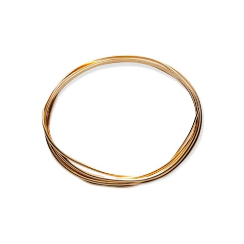 14/20 Yellow Gold Filled Wire Half Hard (Half Round) 14K Gold Filled Made in USA by CRAFT WIRE (3 Feet, 16 Gauge) - size: 16 Gauge, style: 3 Feet