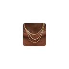 3PCS Gold Necklaces for Women,Chunky Statement Gold Plated Necklace Stack Layered Sterling Silver Herringbone Chains for Women Dainty Trendy Silver Chains Stacked Jewelry Gifts - color: gold cuban necklace set