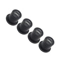 Toyvian 4pcs 10x Magnifying Loupe Magnifier Glass Set for Jewelry Repair and Watchmakers with Black Frame, Portable Eye Loupe Tool for Precision Crafting and Beading