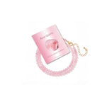 Crystal Choker Necklaces for Women,4mm Handmade Natural Stone Choker Beaded Necklace Healing Crystal Necklace Gemstone Bead Necklaces for Women - color: Rose Quartz