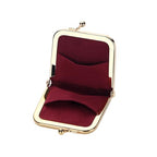 Royal Bagger Mini Ultra-Thin Jewelry Box & Kiss Lock Purse – Signature Coated Canvas, Women's Essential 8120 (Coffee) - color: Coffee