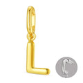OVRUNS Initial Charm for Women,Letter Bracelet Necklace Charms Alphabet Pendant Charms With Clasp - color: Gold, style: Letter L
