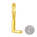 OVRUNS Initial Charm for Women,Letter Bracelet Necklace Charms Alphabet Pendant Charms With Clasp - color: Gold, style: Letter L