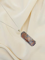 Crystal Necklace Pendant for Women Men - Orgone Necklace Pendant of Healing Crystal for Protection-Spiritual Jewelry - color: Garnet