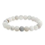 Bling Jewelry Natural Multi Color Semi Precious Gemstone Round Bead 8MM Strand Stackable Stretch Bracelet For Women Men Teen Unisex - color: Crazy Lace Agate