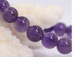 90pcs Adabele Natural Purple Amethyst Crystal Healing Gemstone 4mm (0.16 inch) Small Round Beads Gem Stone Spacer for DIY Craft Jewelry Making GY19-4 - color: Grade a Amethyst, size: 4mm (90pcs/1 Strand)