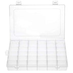 Gospire 36 Grids Clear Plastic Jewelry Box Organizer Storage Container with Removable Dividers (36 Grids - Clear) - color: Clear-36 Grids