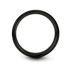 Chain Tool Ring - Gift for Cyclist - 8mm - Band - Gunmetal Black Silver - Personalized Custom Engraving - Men Women - Anniversary Engagement Wedding - Tungsten Carbide - Flat Dome Bevel - color: 14 - Black Tungsten