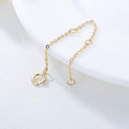 14K Gold Chain Extender for Women, Yellow Gold/White Gold/Rose Gold Adjustable Gold Necklace Anklet EXtension Chain, Available in 2/3/4 Inch - color: Yellow Gold, size: 3 Inch